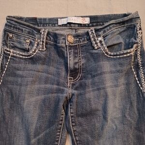 Tin Haul Boot Cut Jeans with Contrast Stitching Women's Waist 27 Short